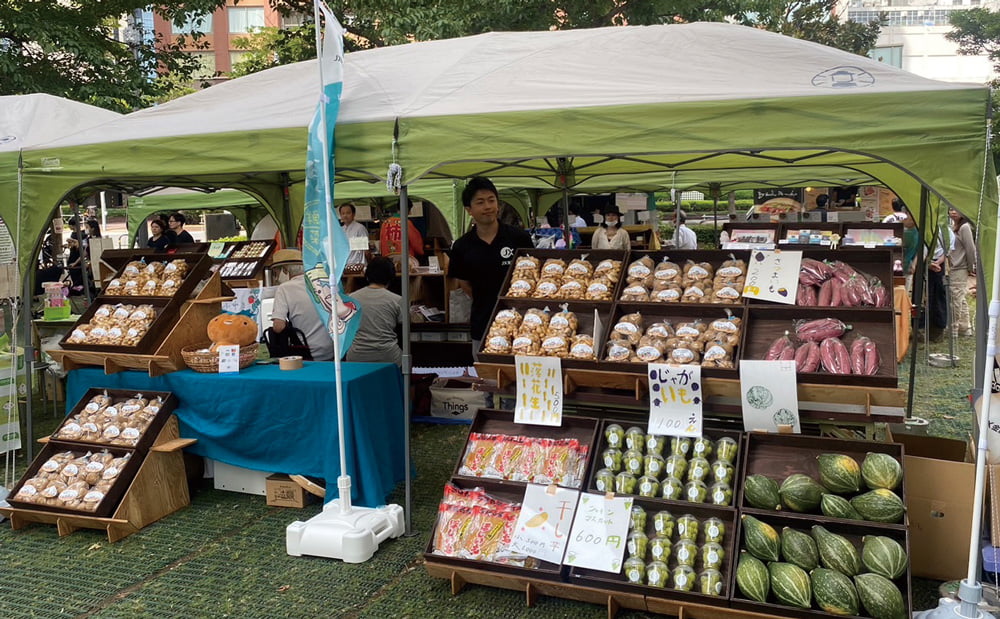 Selling Ibaraki vegetables grown with reduced pesticides