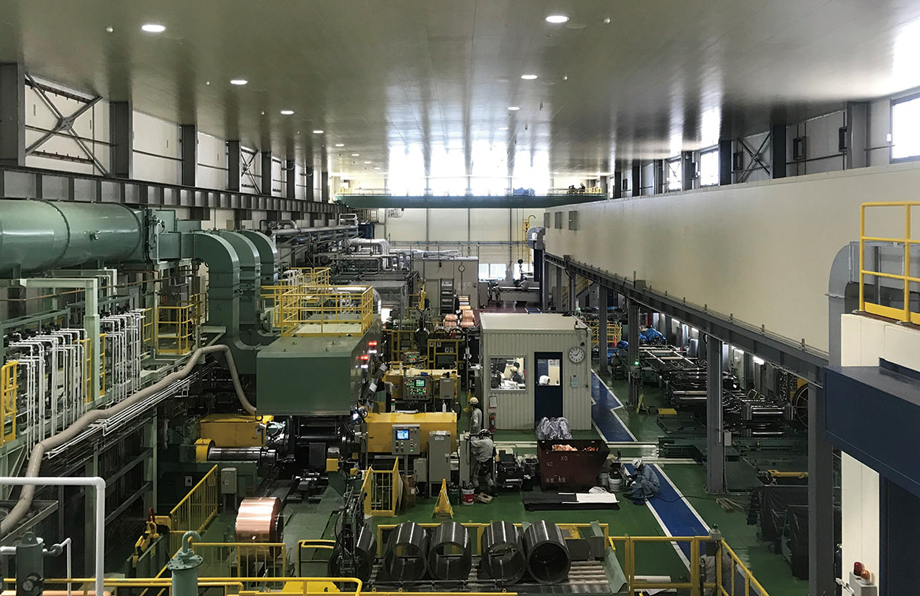 Rolling mills for treated rolled copper foil and high-performance copper alloys (Kurami Works)