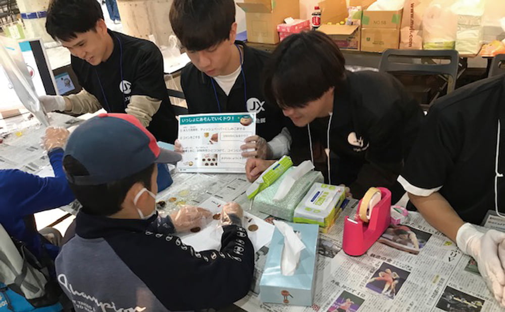 Shiny Copper Coin Experiment being performed