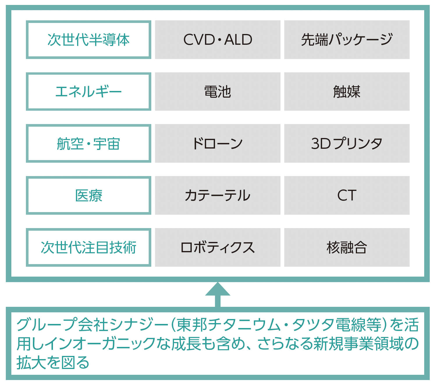 新事業の注力領域